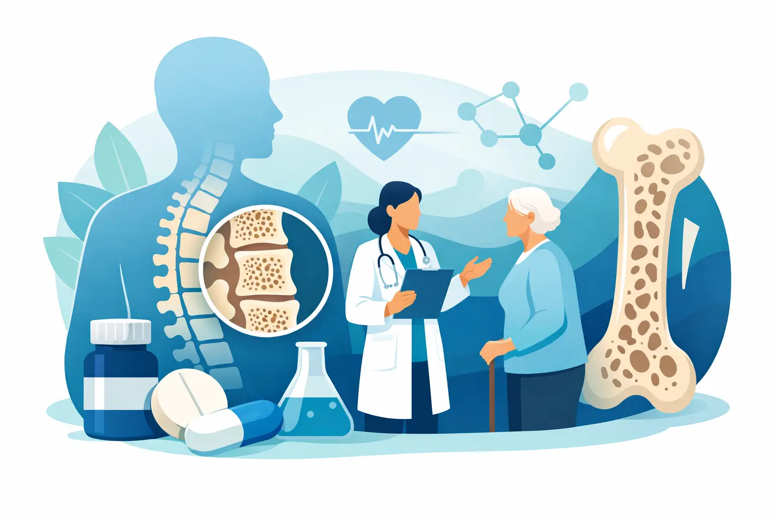 Tratamiento para osteoporosis: qué funciona