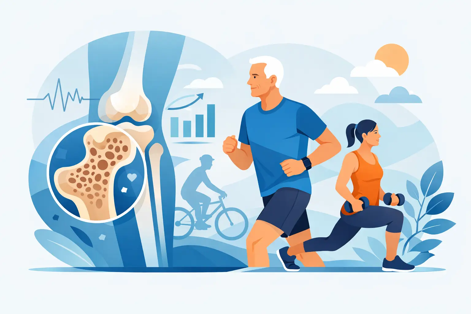 Estimulación osteogénica para adultos activos