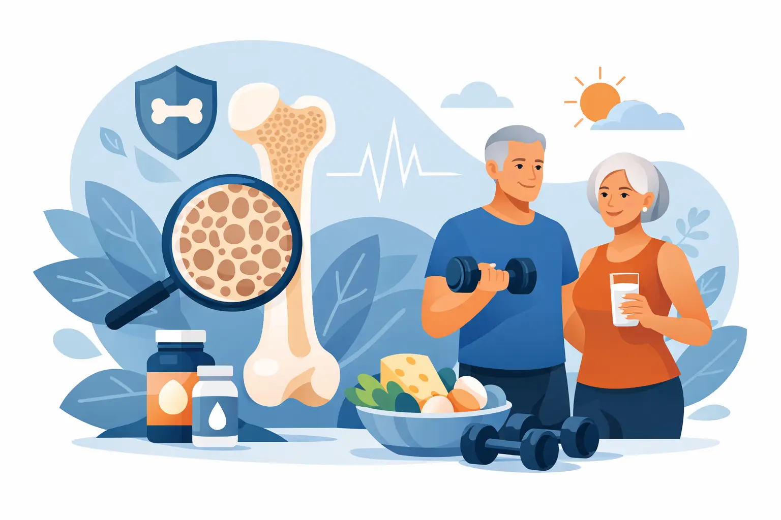Guía de fortalecimiento óseo para adultos