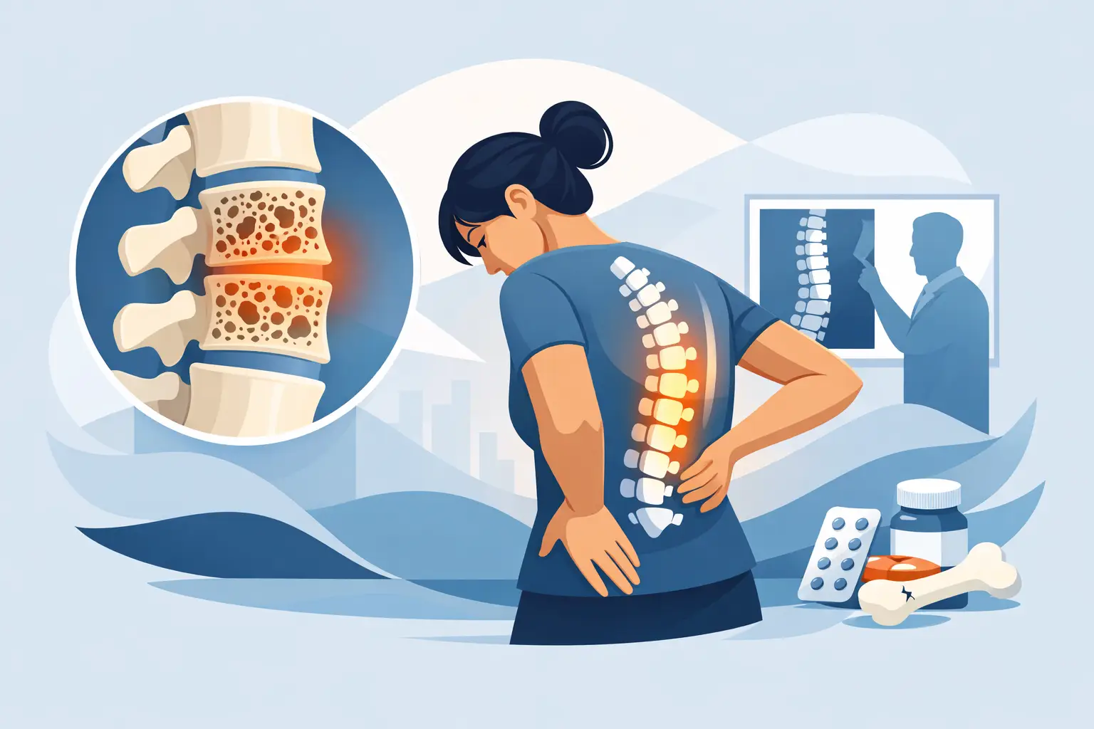 Osteoporosis de la columna: qué hacer