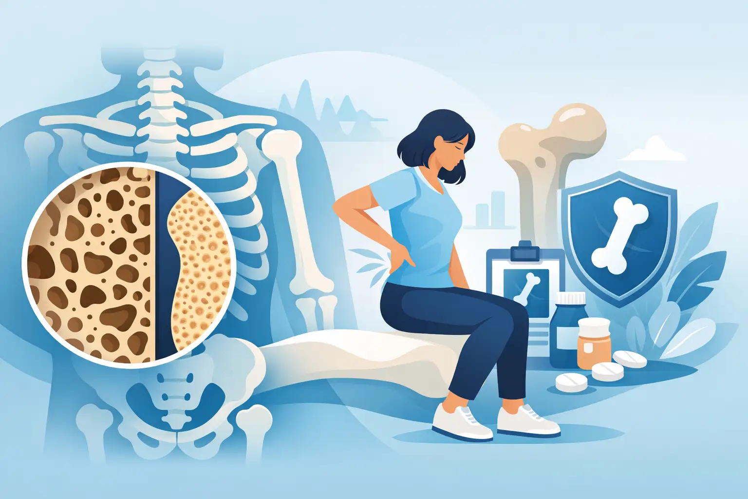 Osteoporosis en los huesos: qué hacer