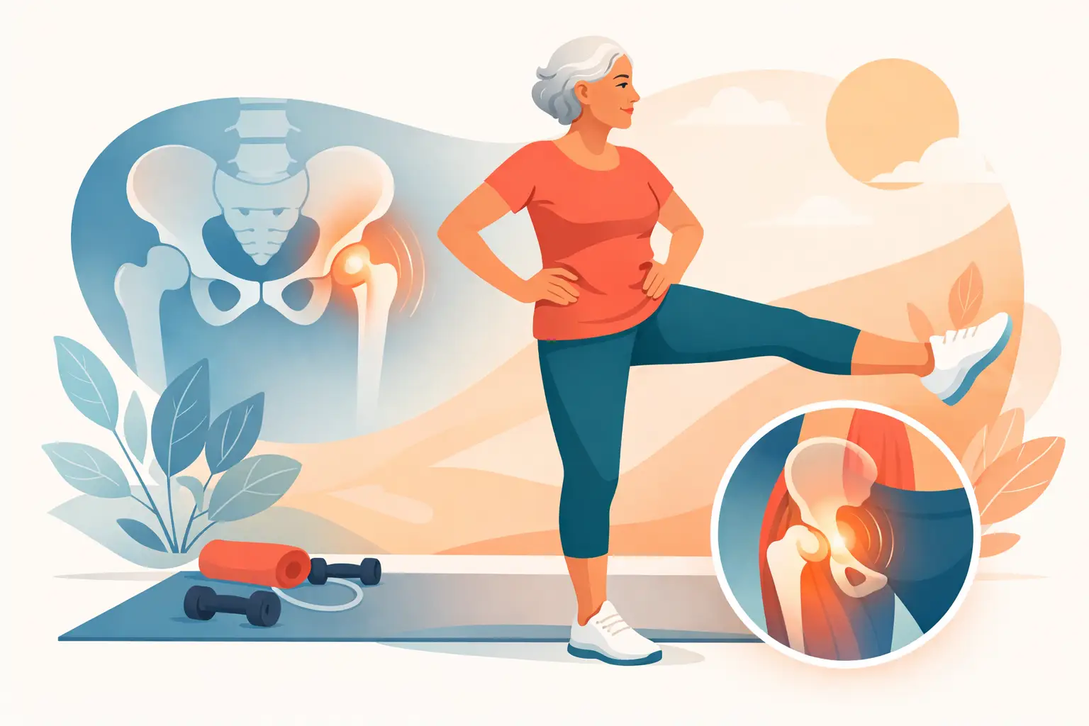 Cómo fortalecer la cadera después de la menopausia