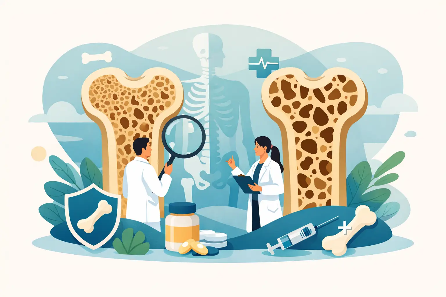 Osteopenia vs osteoporosis: tratamiento real