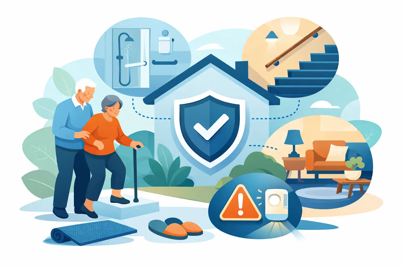 Prevención de caídas en casa para vivir con seguridad