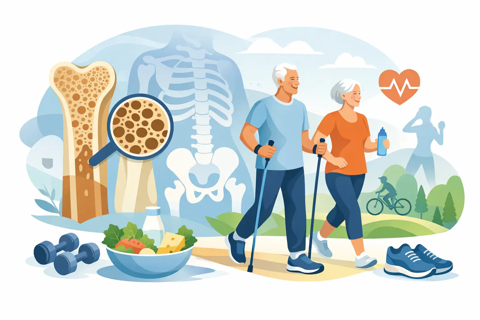 Osteoporosis en adultos mayores y vida activa