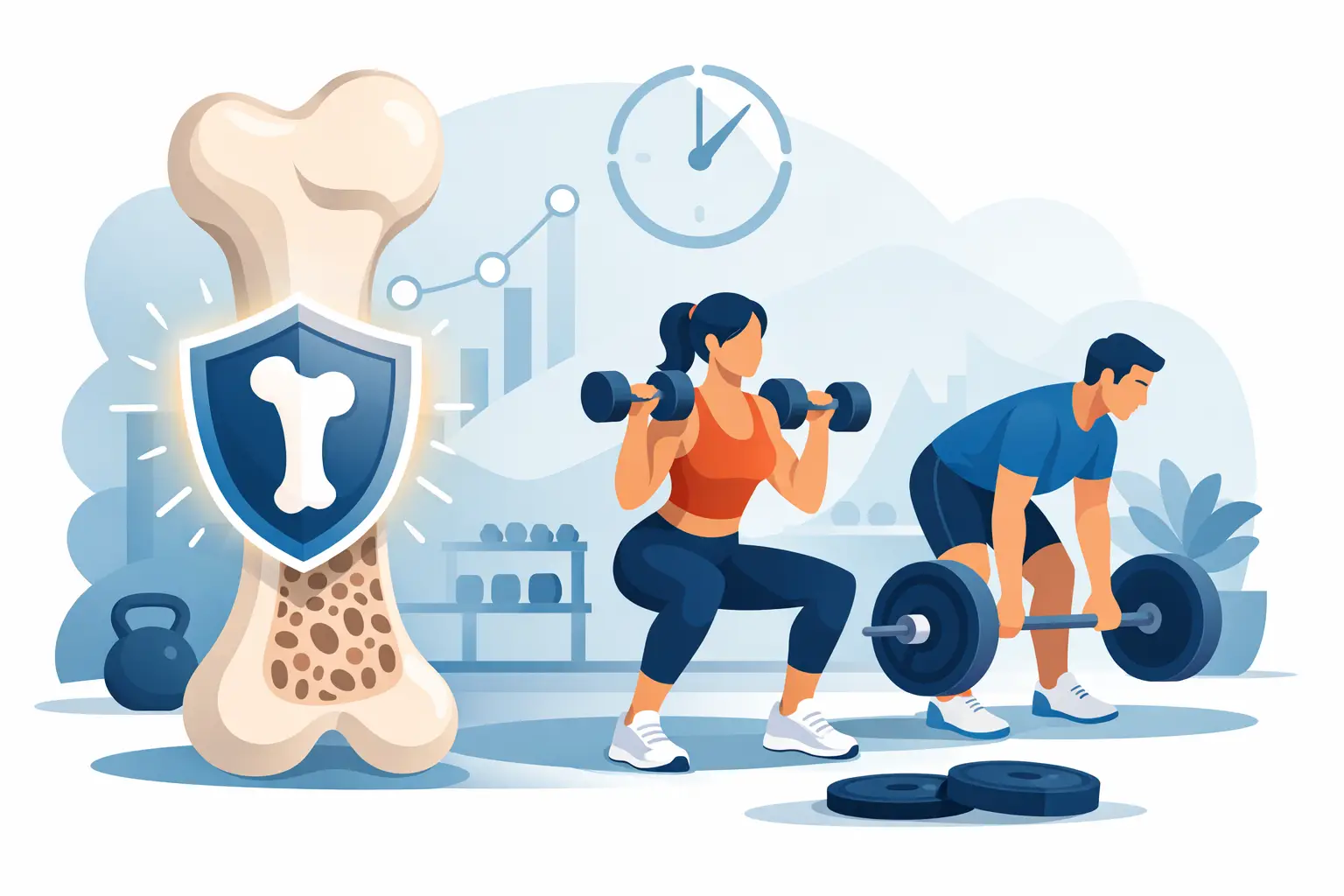 Sesiones semanales para fuerza ósea eficaces