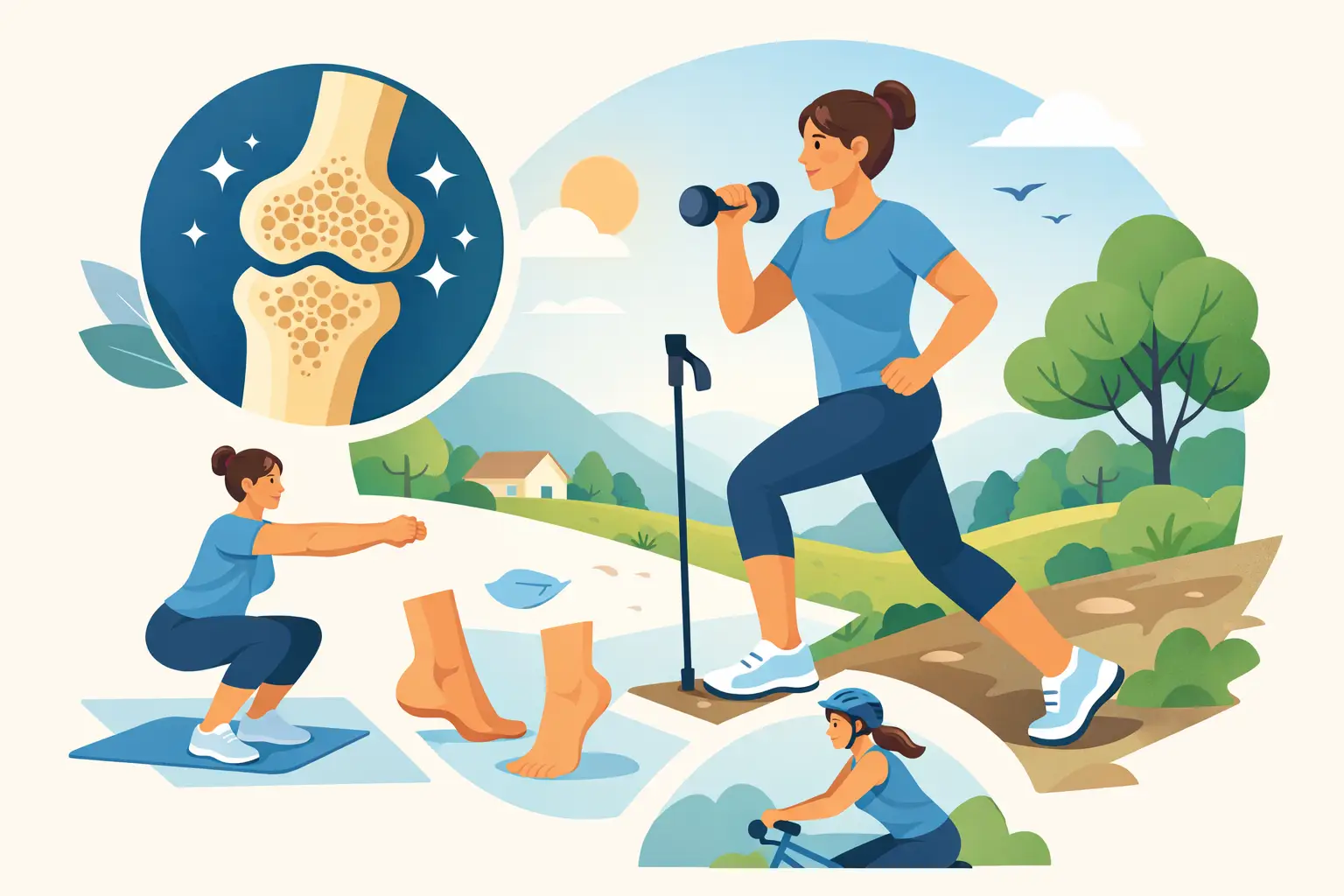 ¿Sirve fortalecer los huesos sin gimnasio?