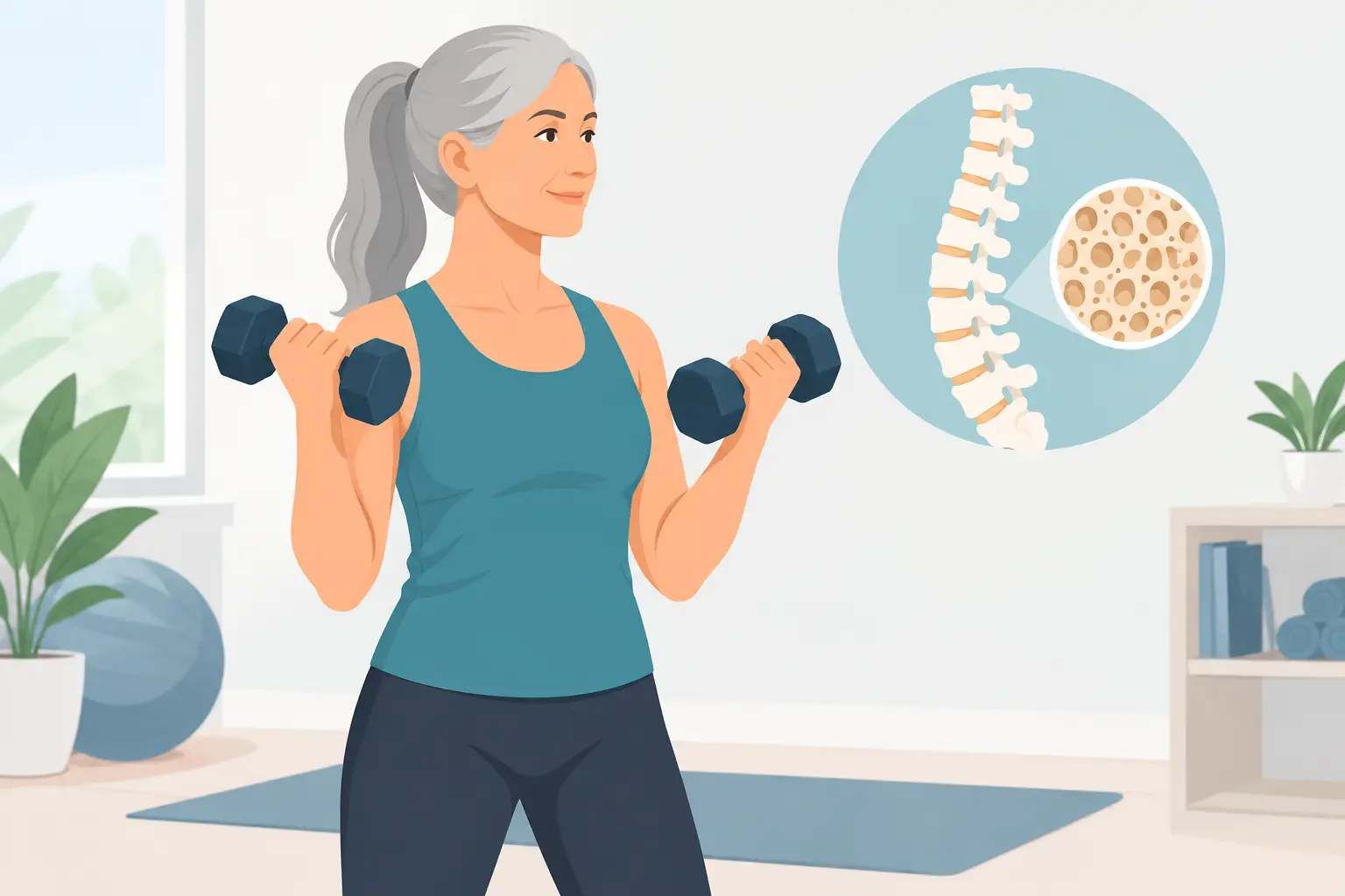 Cómo levantar peso con osteoporosis sin riesgos