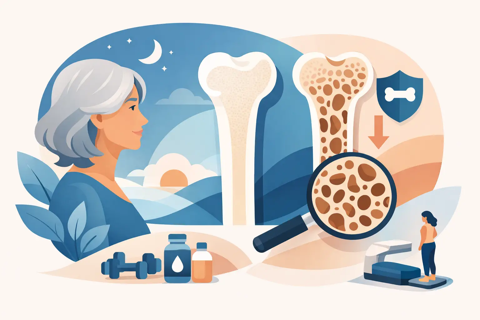 Guía de densidad ósea después de la menopausia