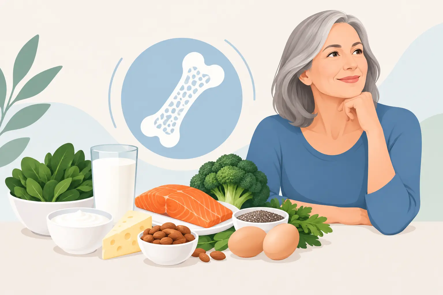 Mejores alimentos para densidad ósea a los 50